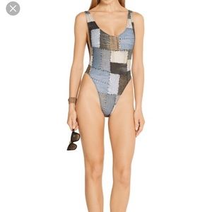 Denim patchwork NORMA KAMALI sz xs